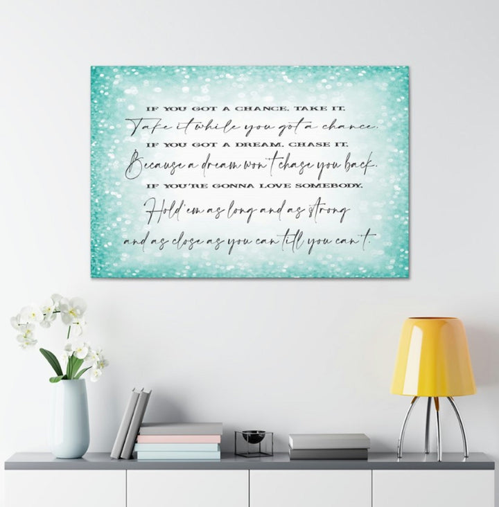 Take a Chance Wrapped Canvas