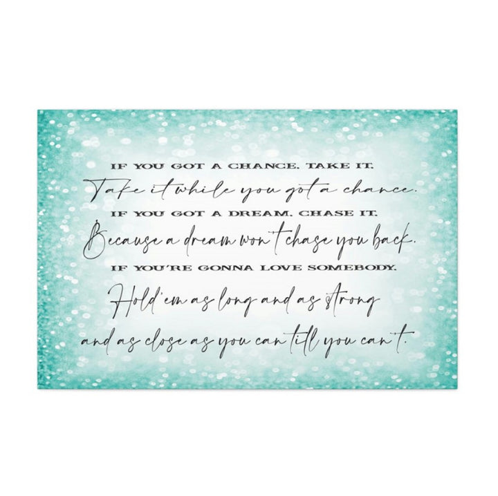 Take a Chance Wrapped Canvas