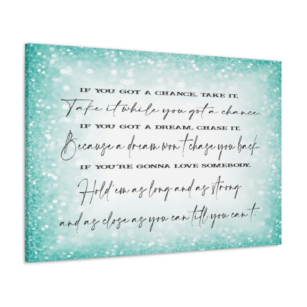 Take a Chance Wrapped Canvas