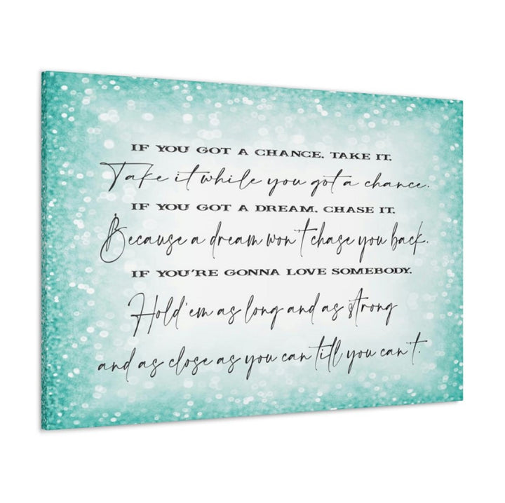 Take a Chance Wrapped Canvas