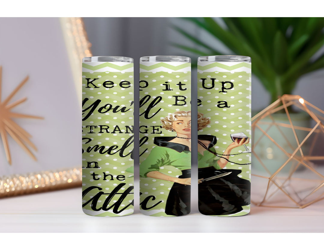 Strange Smell in the Attic 20 oz. Skinny Drink Tumbler