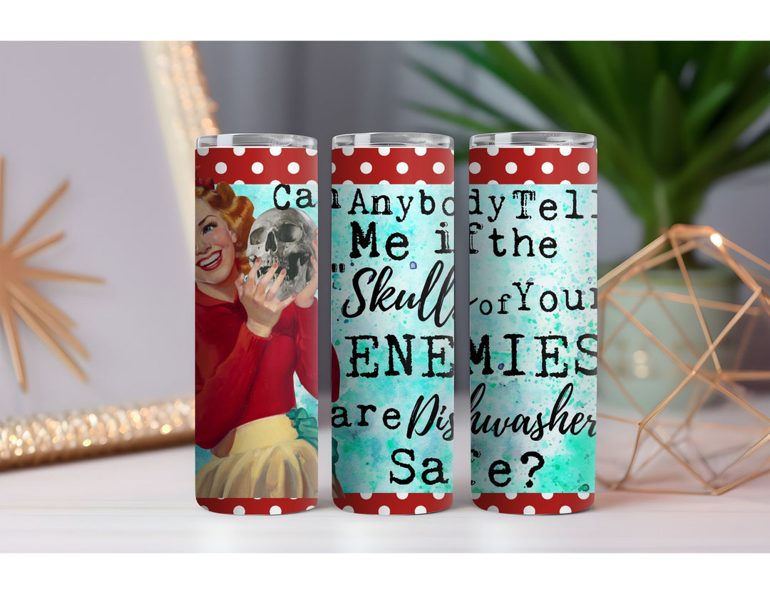 Skulls of My Enemies 20 oz. Skinny Drink Tumbler
