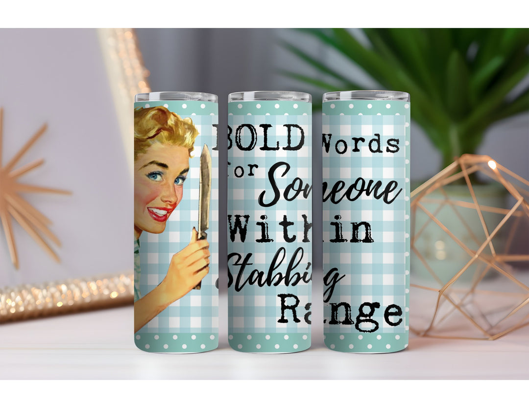 Stabbing Range 20 oz. Skinny Drink Tumbler