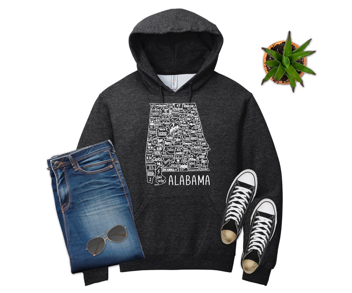 Alabama License Plate County Map Shirt
