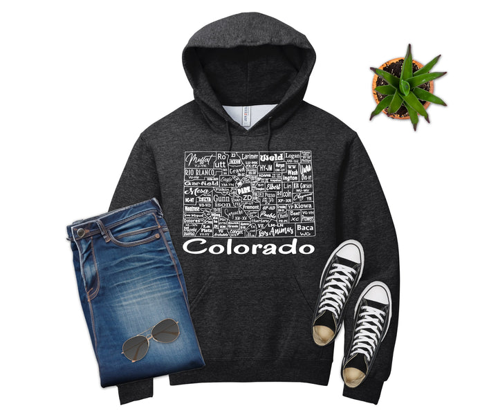 Colorado License Plate County Map Shirt