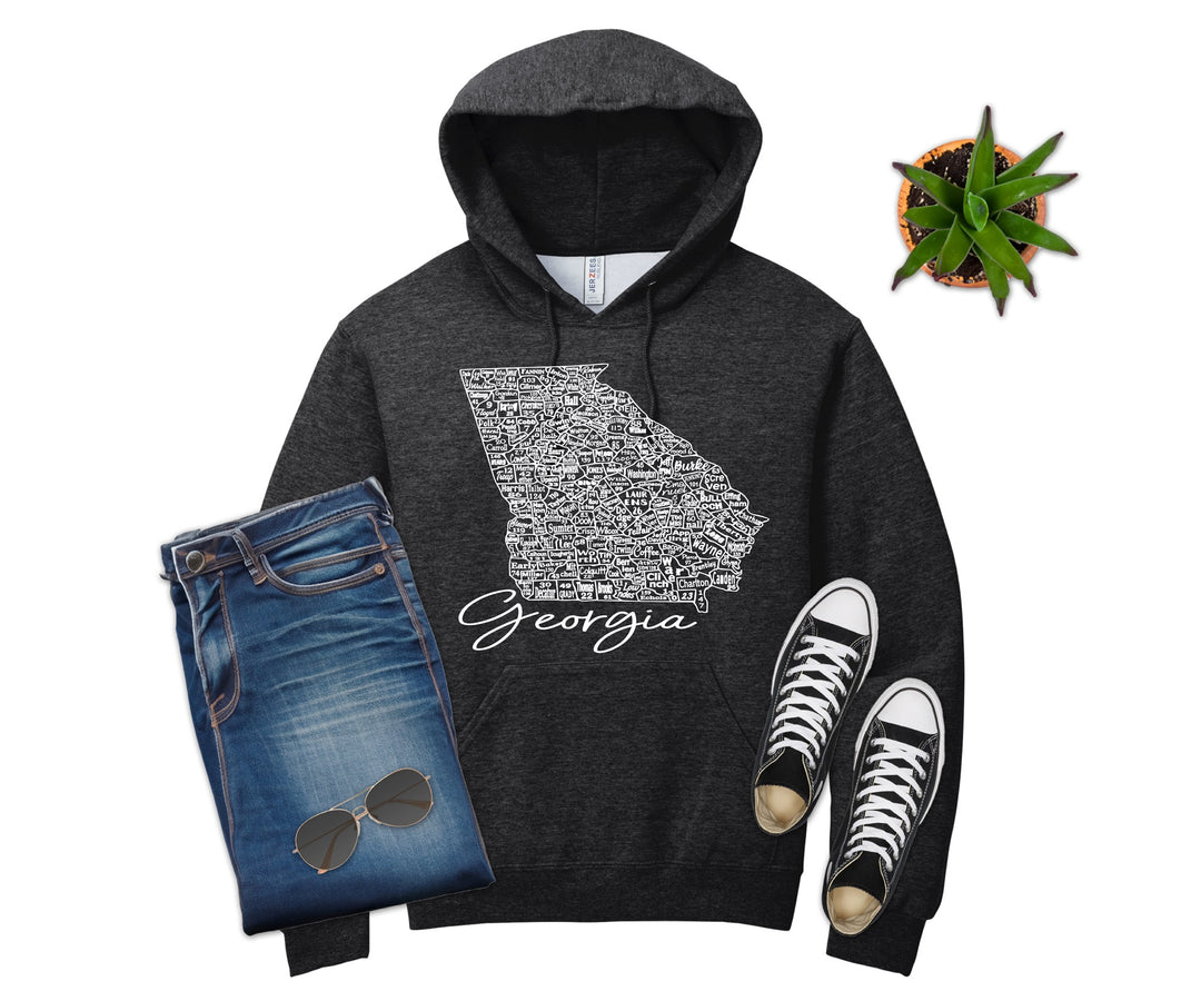 Georgia License Plate County Map Shirt