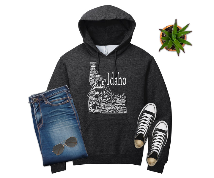Idaho License Plate County Map Shirt