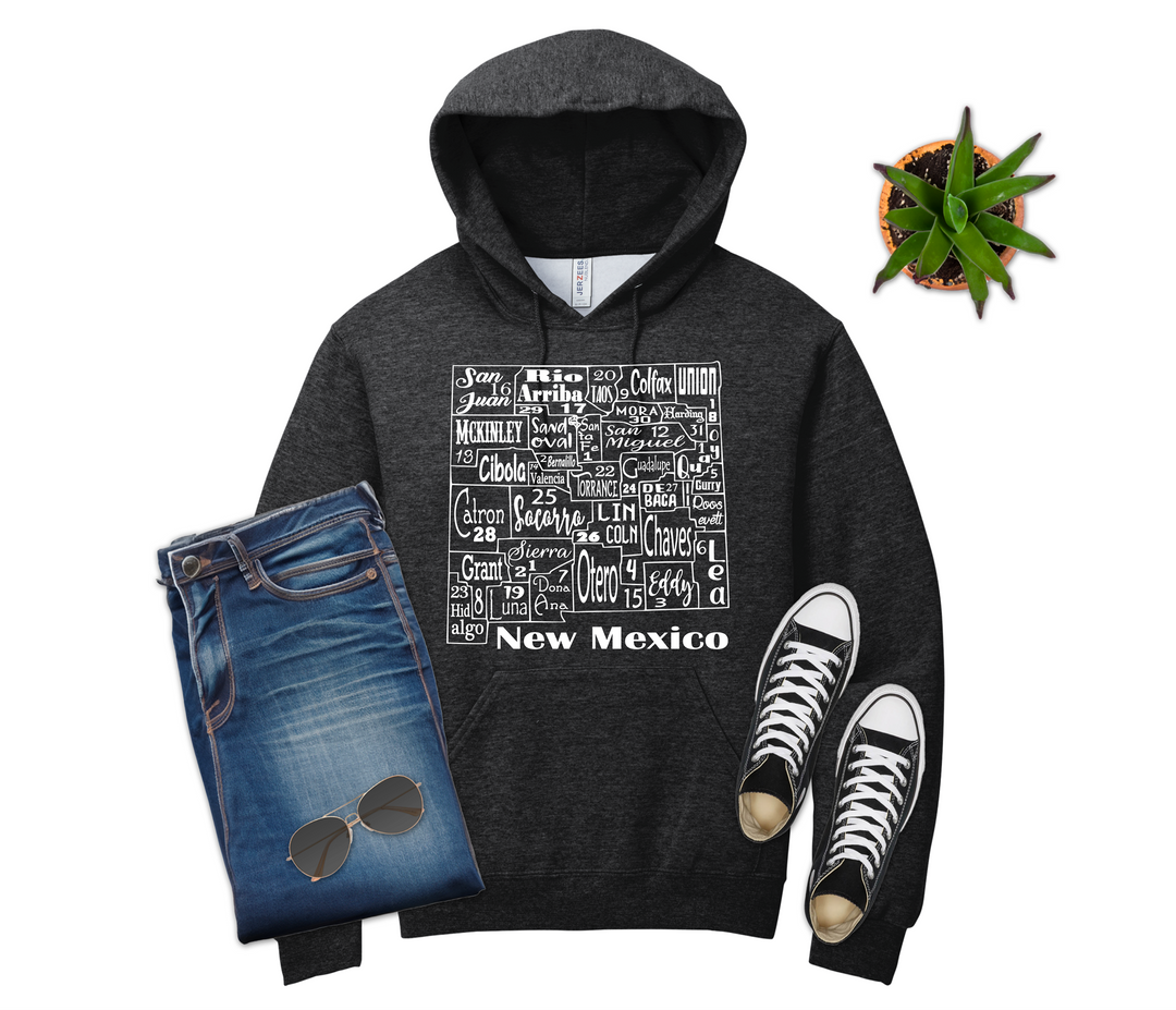 New Mexico License Plate County Map Shirt