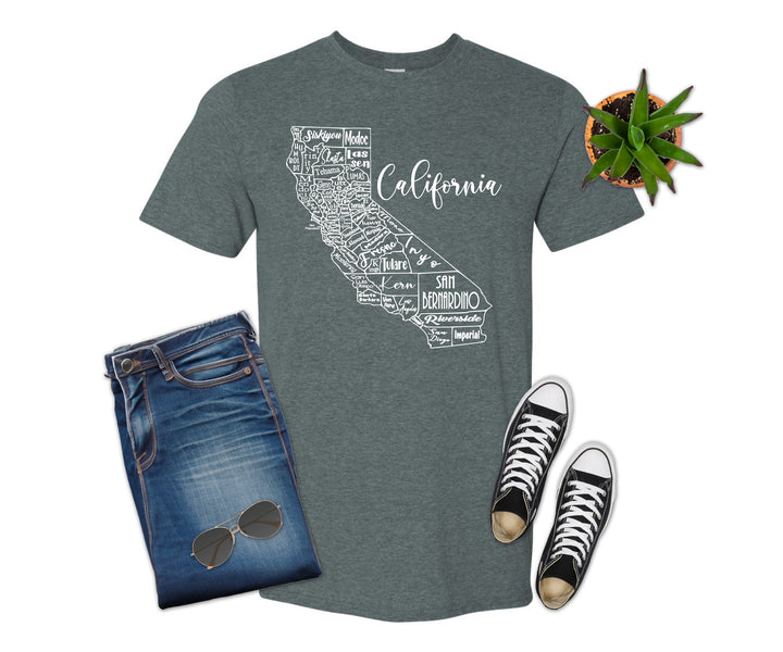 California County Map Shirt