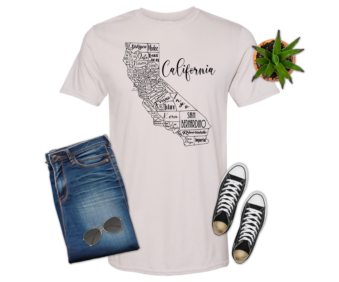 California County Map Shirt