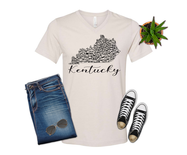Kentucky County Map Shirt