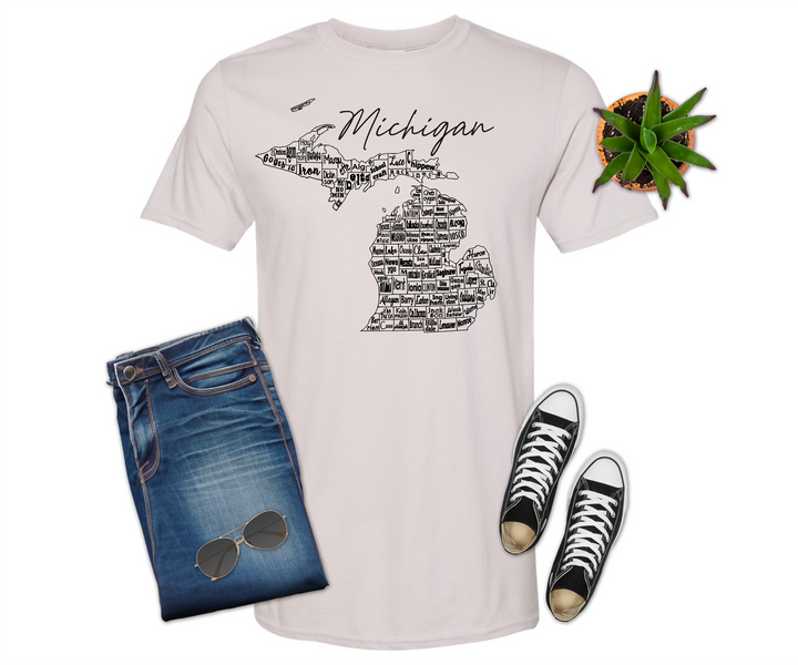 Michigan County Map Shirt