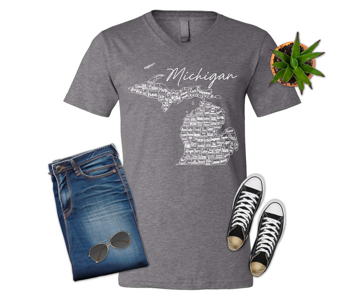 Michigan County Map Shirt