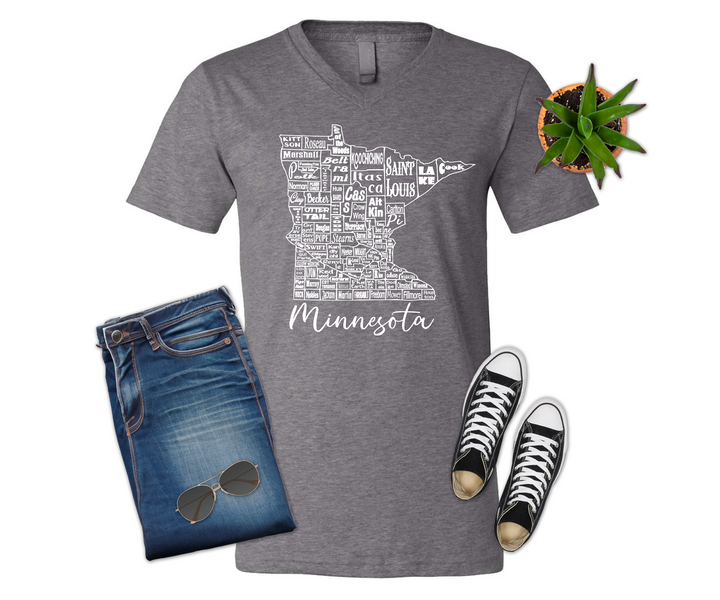 Minnesota County Map Shirt