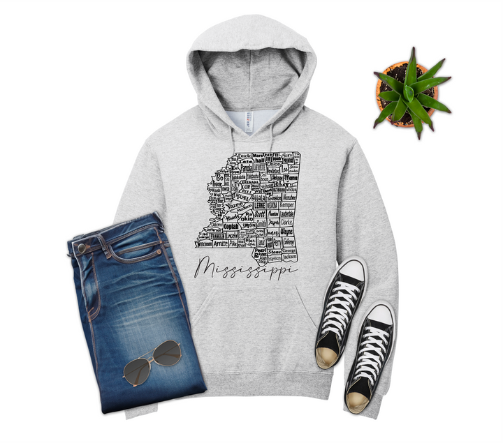 Mississippi County Map Shirt