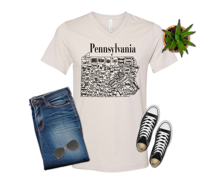 Pennsylvania County Map Shirt