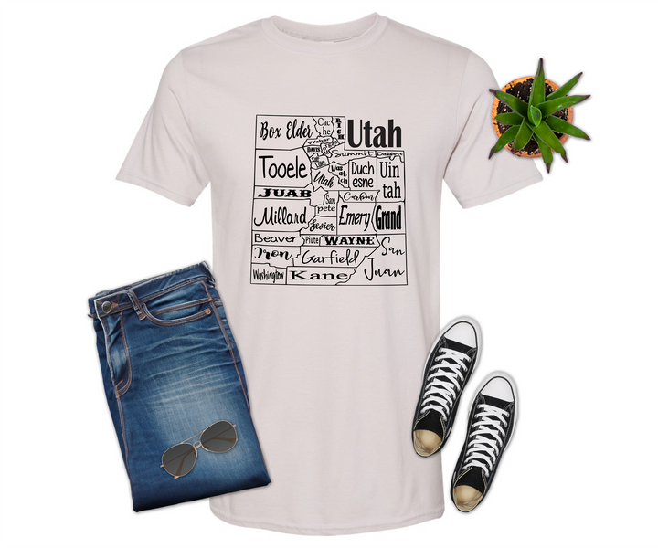 Utah County Map Shirt