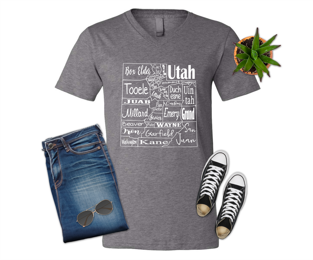 Utah County Map Shirt