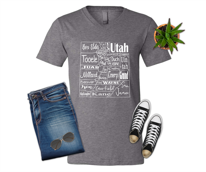 Utah County Map Shirt