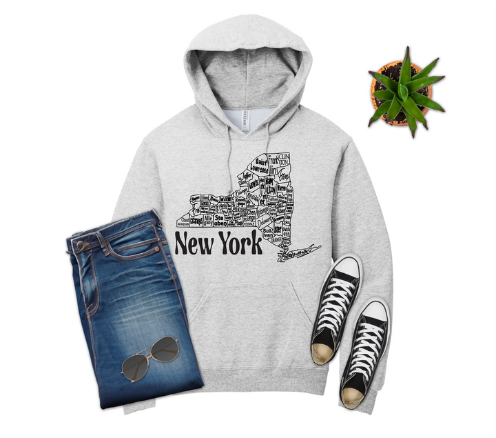 New York County Map Shirt