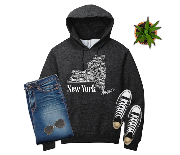New York County Map Shirt