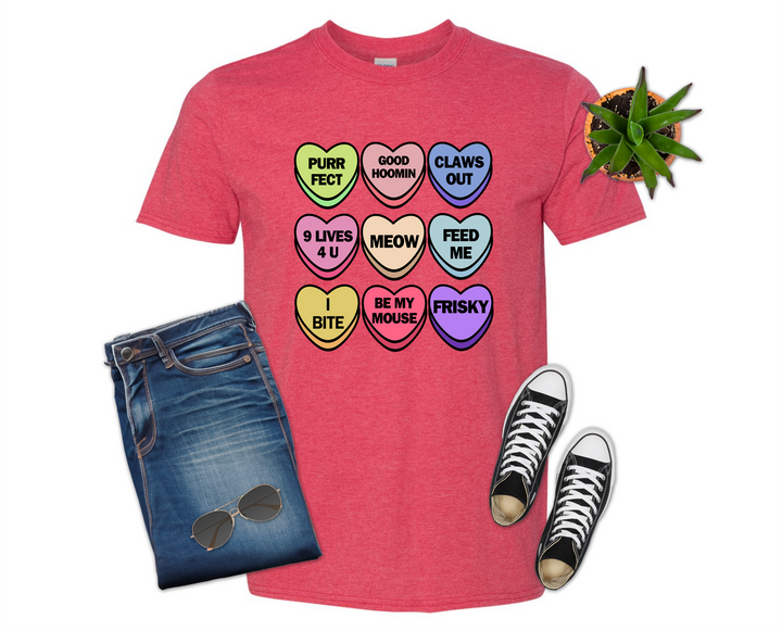 Cat Pet Themed Valentine's Day Shirt