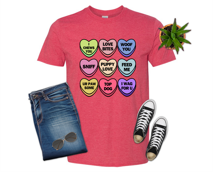 Dog Pet Themed Valentine's Day Shirt