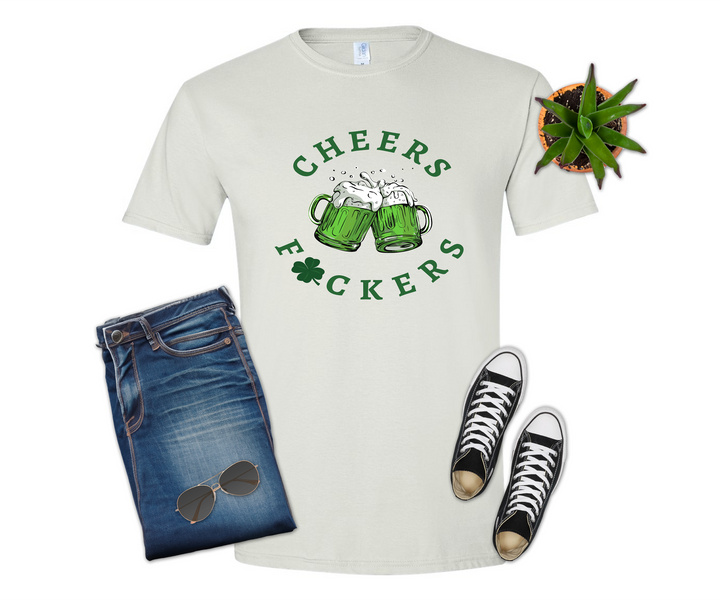 Cheers Fuckers Beer Mug St Patrick's Day Shirt