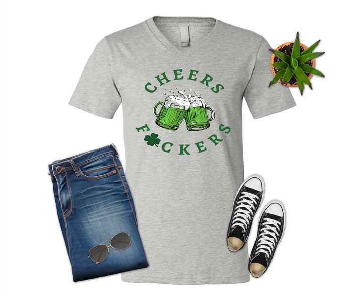 Cheers Fuckers Beer Mug St Patrick's Day Shirt