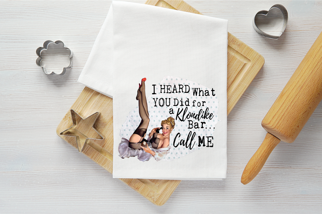 Klondike Bar Vintage Graphic Tea Towel