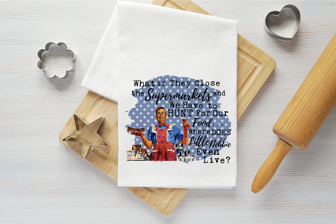 Hunt for Food Vintage Graphic Tea Towel