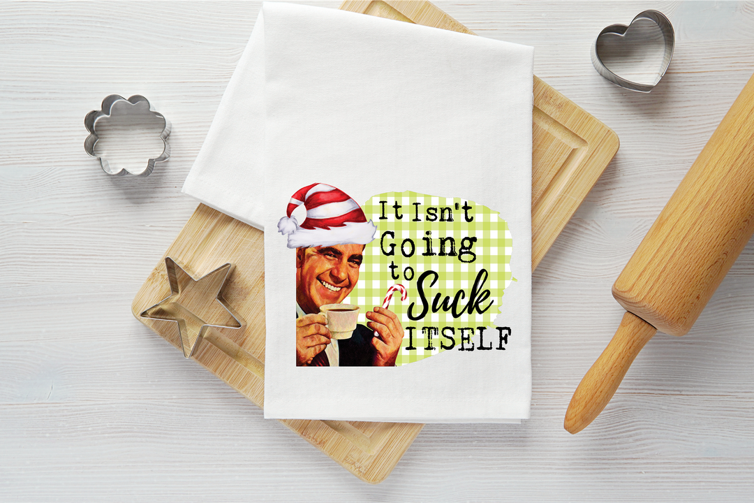 Going to Suck Itself Vintage Graphic Tea Towel