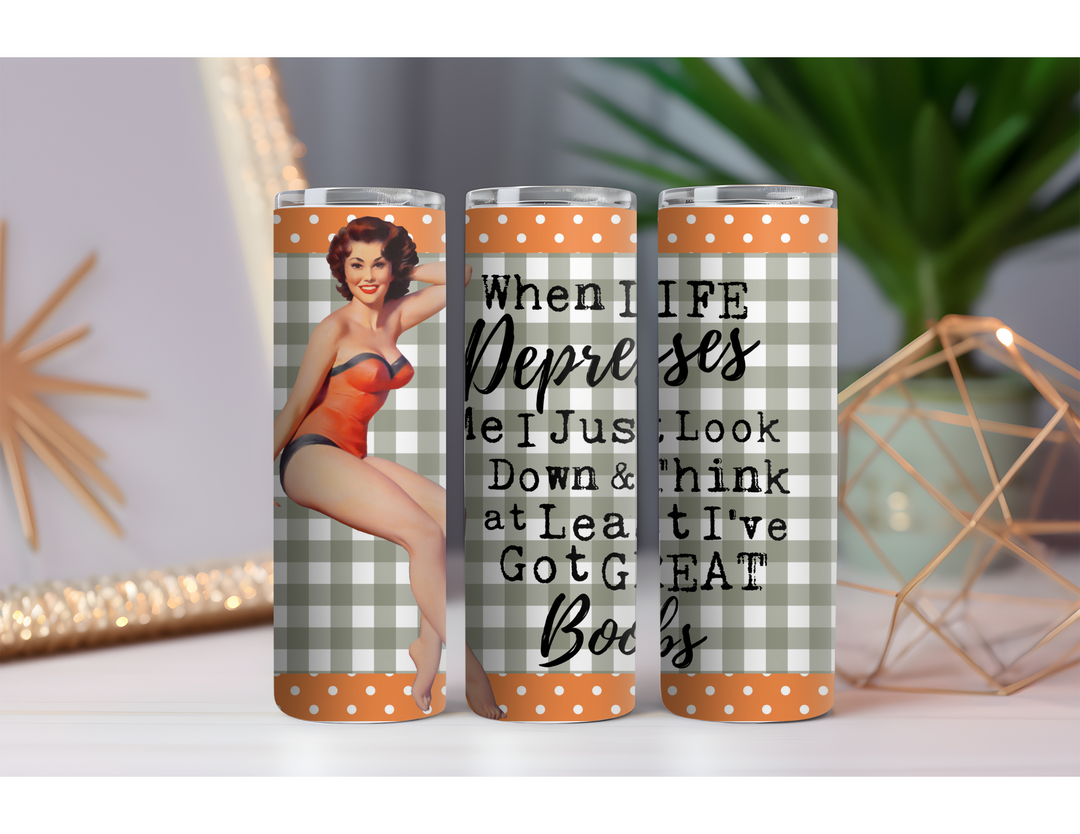 I've Got Great Boobs 20 oz. Skinny Drink Tumbler