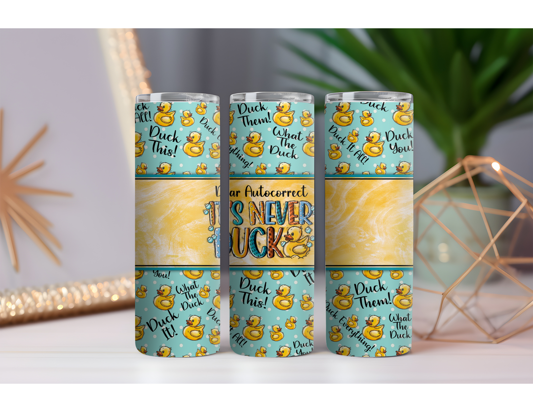 Autocorrect Ducks 20 oz. Drink Skinny Tumbler